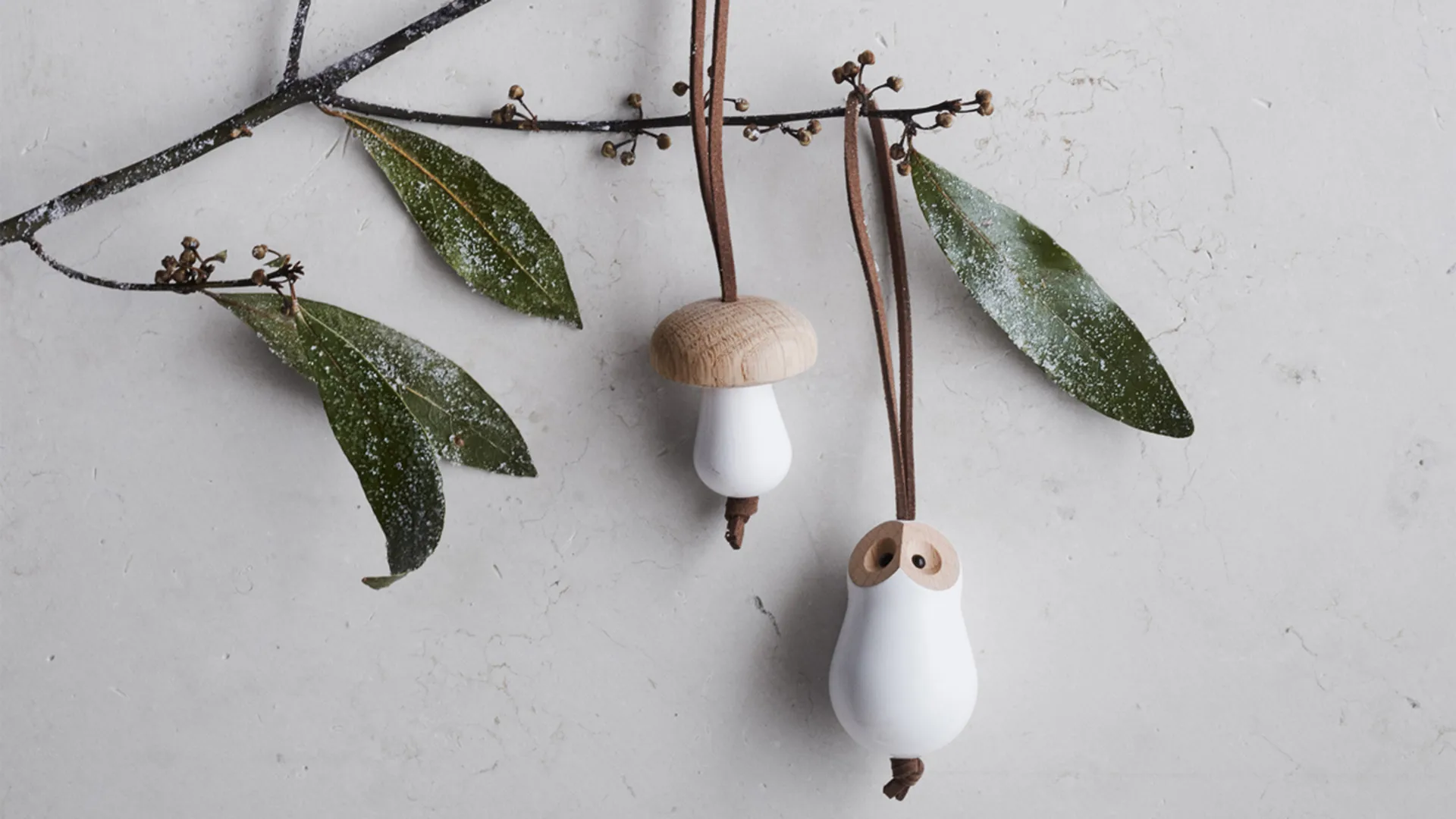 Κουκουβάγια, Forest tales, Ø4 εκ, Λευκό Rosendahl