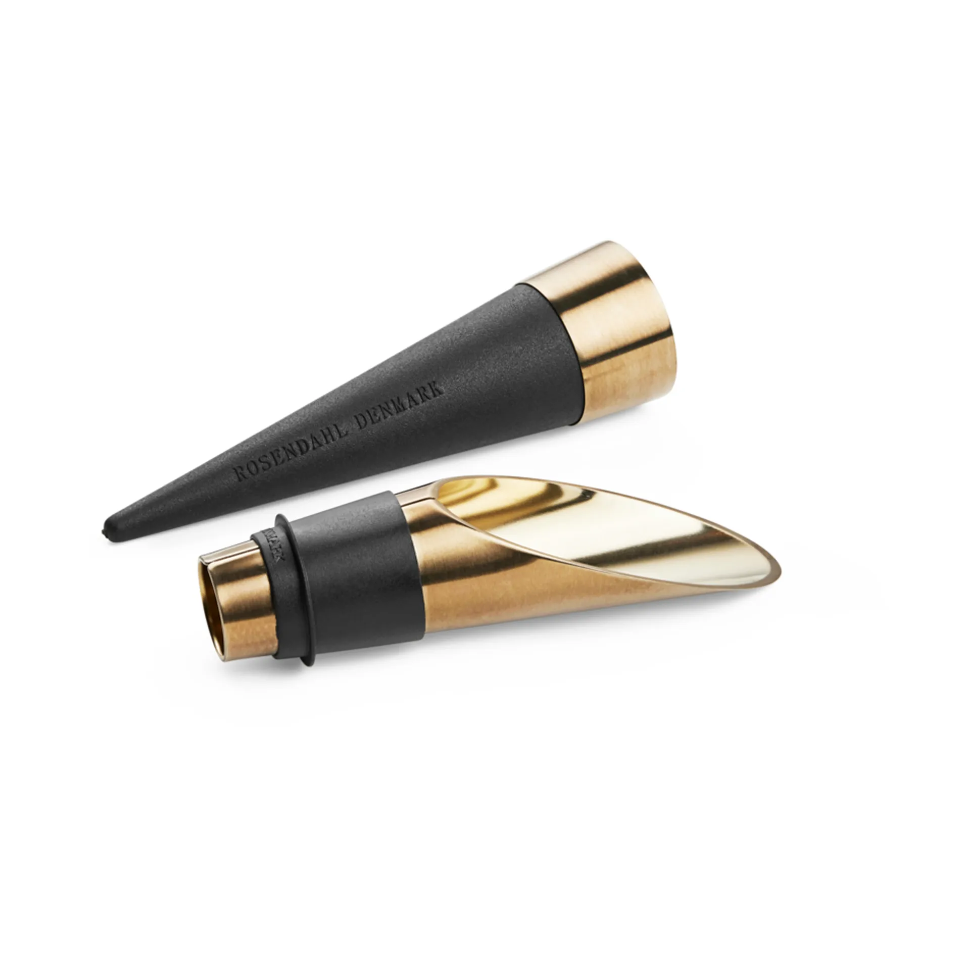 Φελλός κρασιού και στόμιο έκχυσης, Grand Cru Bareware, 2 τεμάχια, Μαύρο-πατιναρισμένο ατσάλι Rosendahl