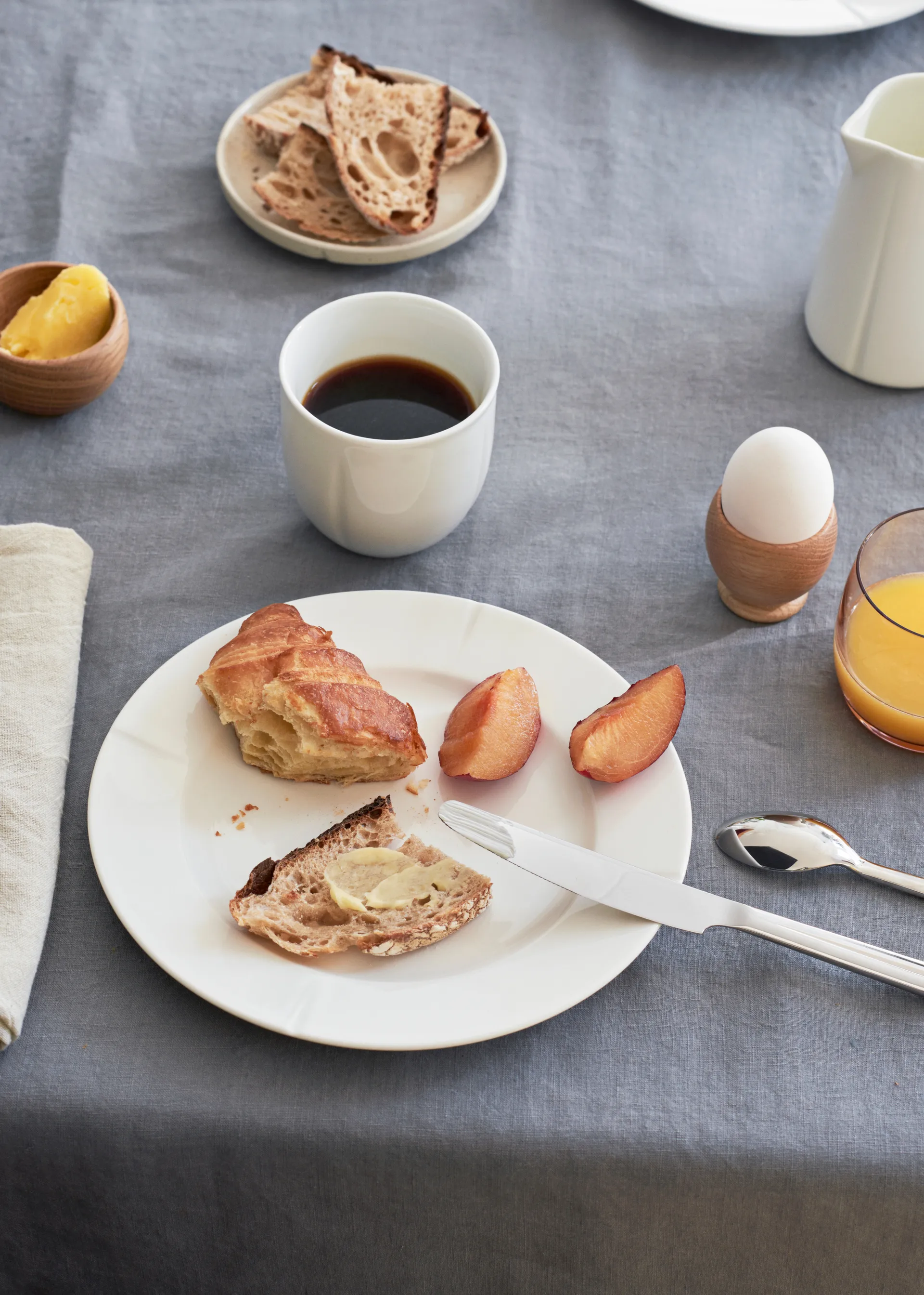 Σετ επιτραπέζιων σκευών Grand Cru Soft λευκό 16 τεμαχίων, Λευκό Rosendahl