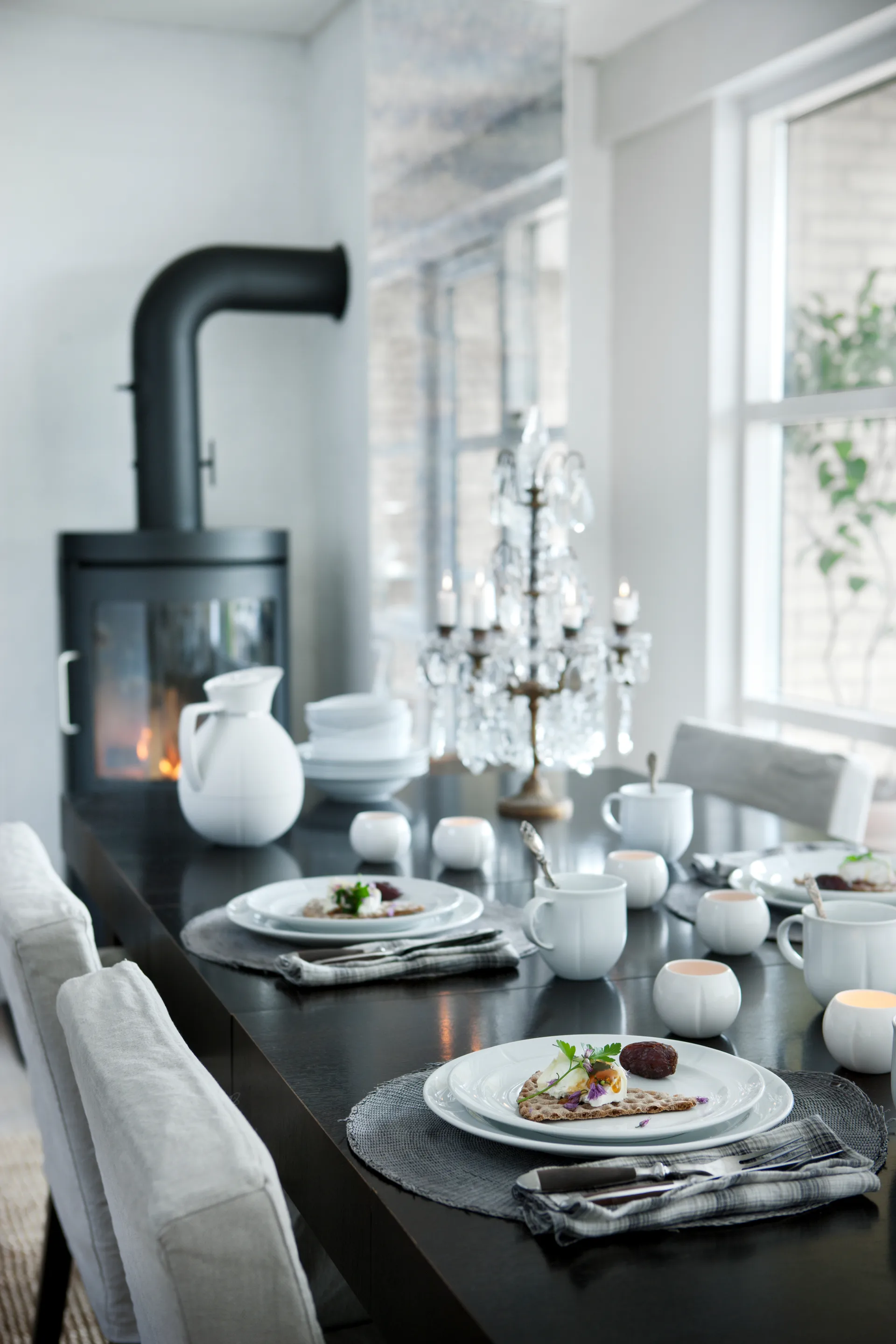 Σετ επιτραπέζιων σκευών Grand Cru Soft λευκό 16 τεμαχίων, Λευκό Rosendahl