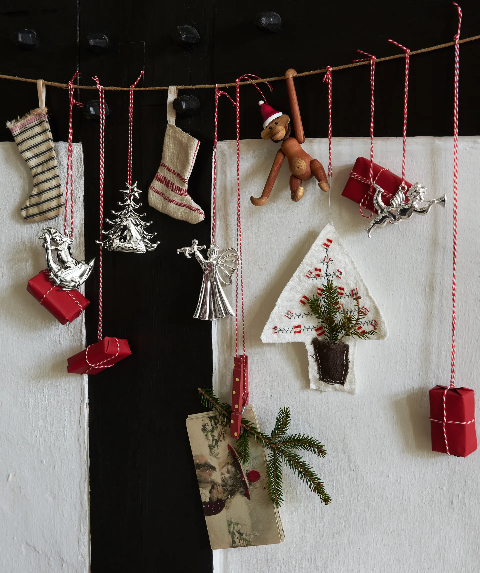 Κρεμαστός άγγελος με τρομπέτα, χριστουγεννιάτικη διακόσμηση, Karen Blixen, 6,5 εκ, Επάργυρο Rosendahl