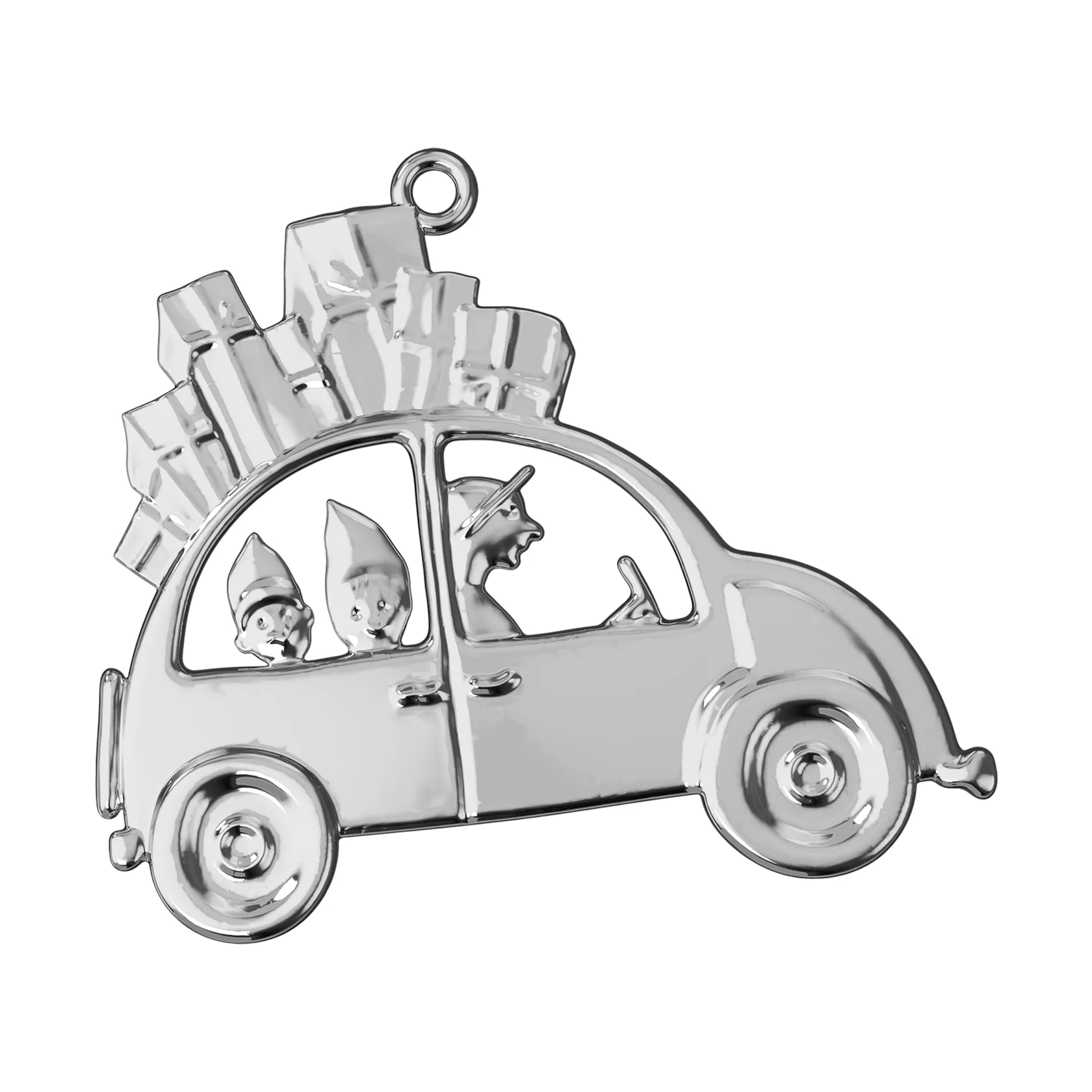 Karen Blixen χριστουγεννιάτικο διακοσμητικό αυτοκίνητο 6,5 εκ., Επαργυρομένο Rosendahl