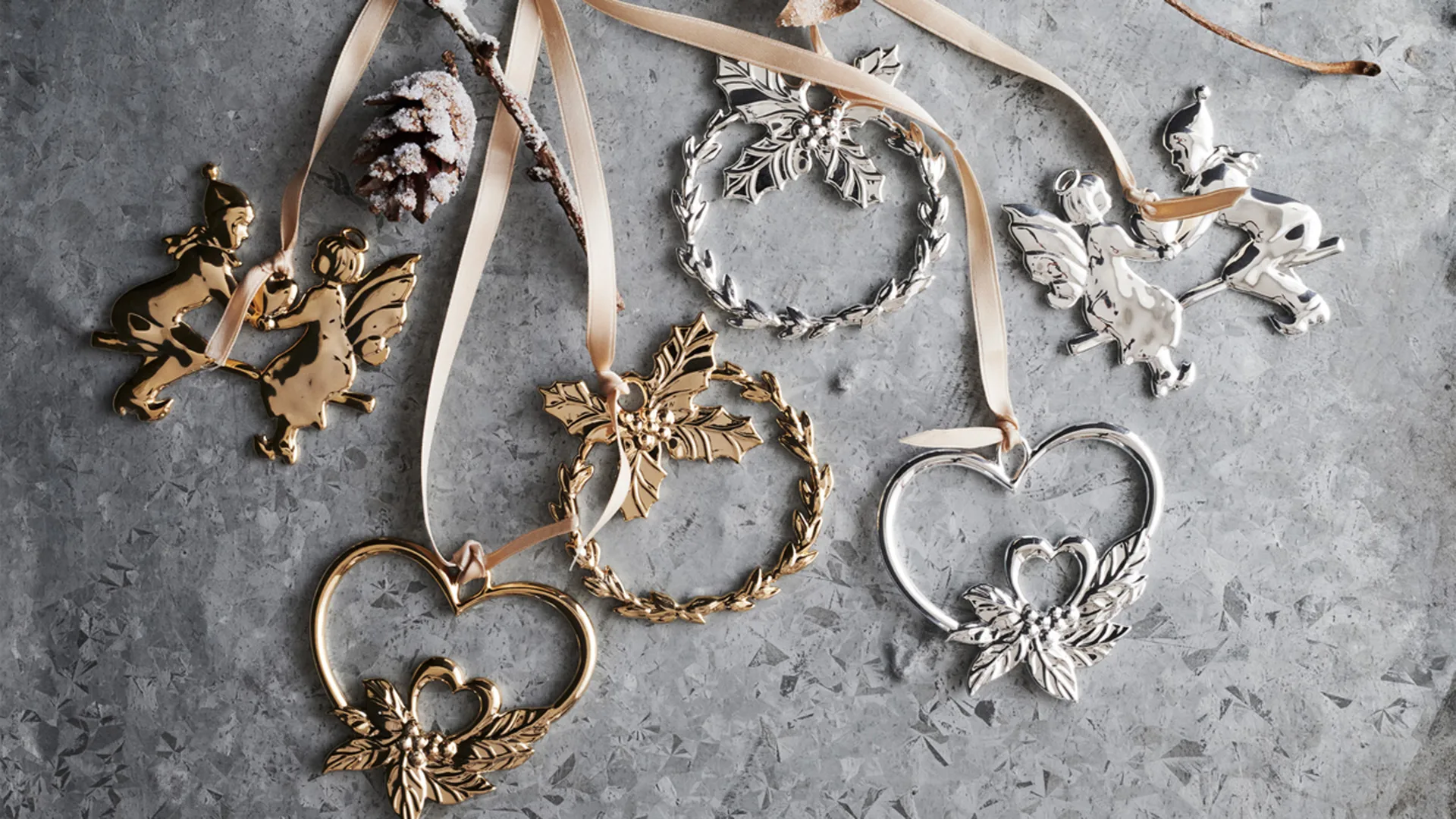 Κρεμαστό λιόπρινο, Karen Blixen, χριστουγεννιάτικη διακόσμηση, Επάργυρο Rosendahl