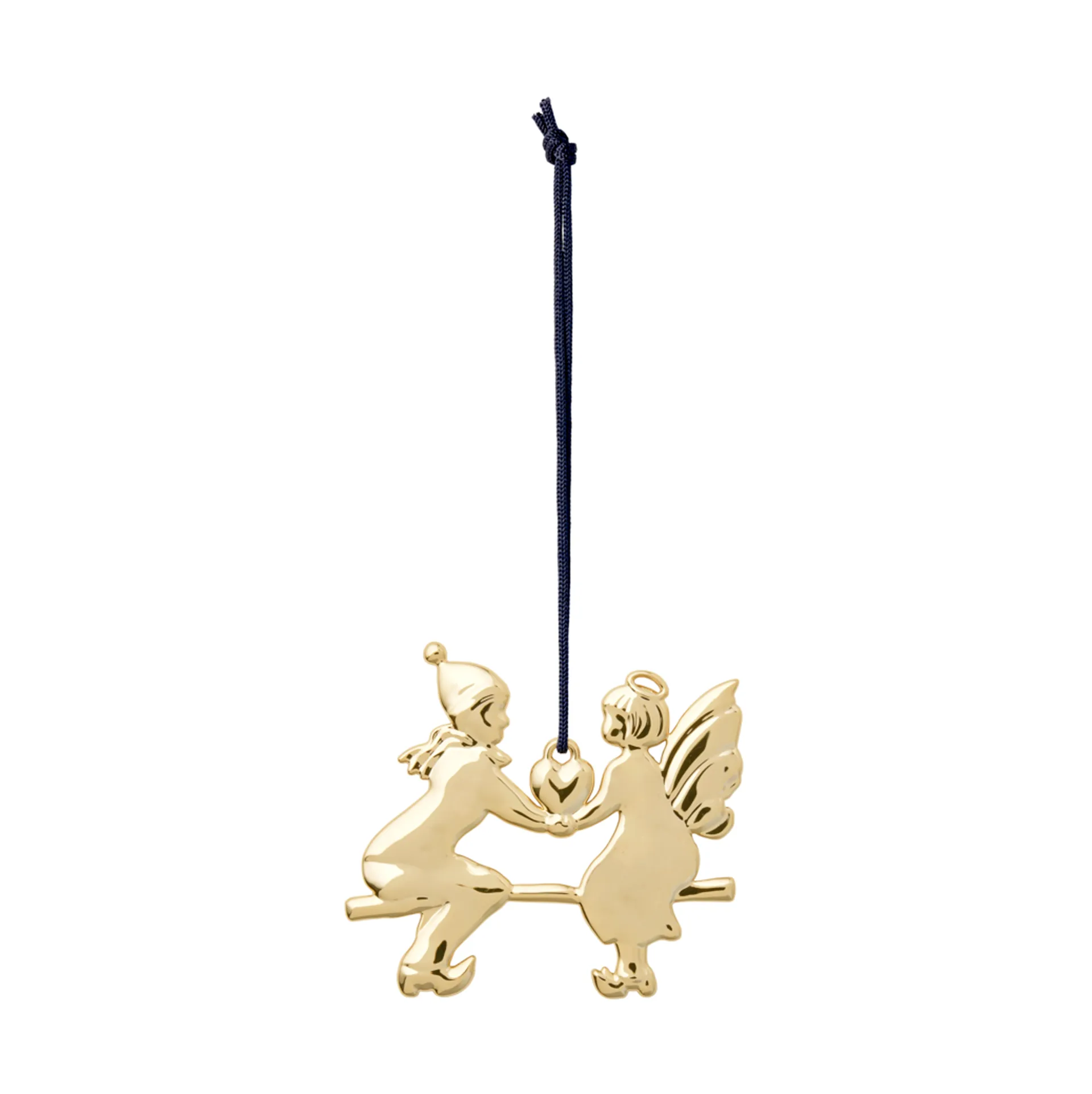 Κρεμαστός άγγελος σε τραμπάλα, Karen Blixen, χριστουγεννιάτικη διακόσμηση, Επιχρυσωμένο Rosendahl