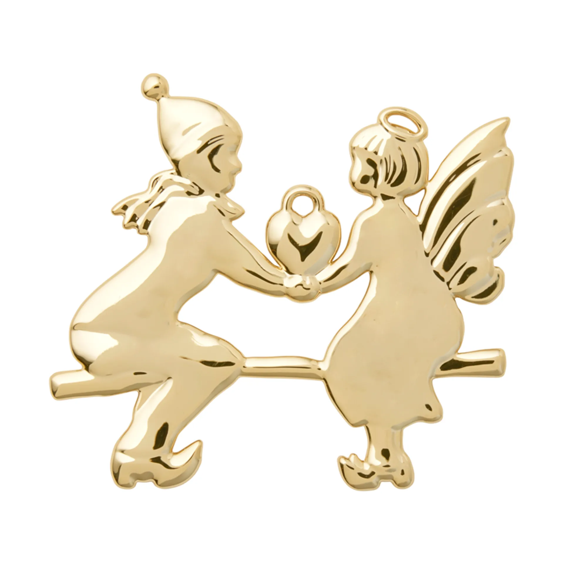 Κρεμαστός άγγελος σε τραμπάλα, Karen Blixen, χριστουγεννιάτικη διακόσμηση, Επιχρυσωμένο Rosendahl