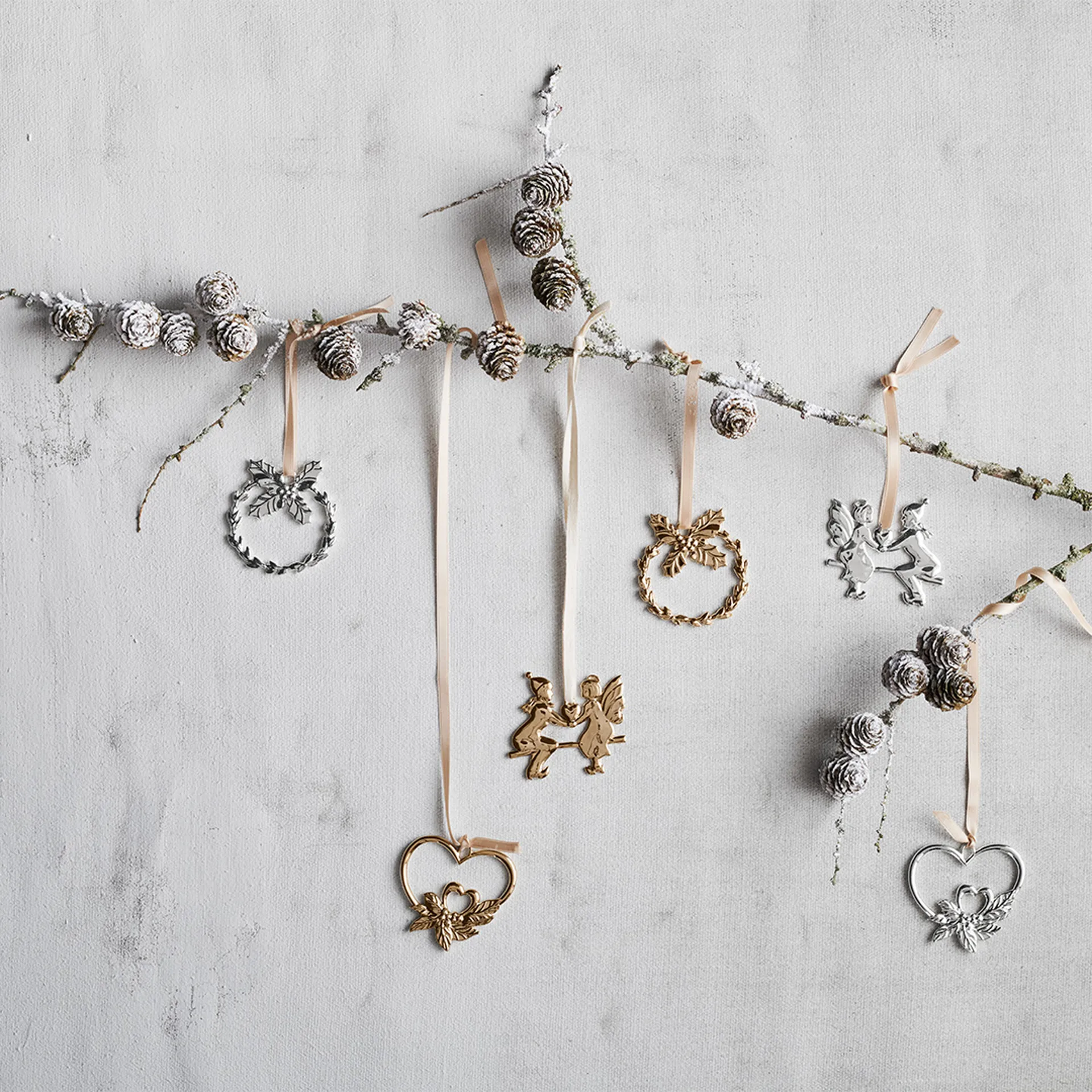 Κρεμαστός άγγελος σε τραμπάλα, Karen Blixen, χριστουγεννιάτικη διακόσμηση, Επιχρυσωμένο Rosendahl