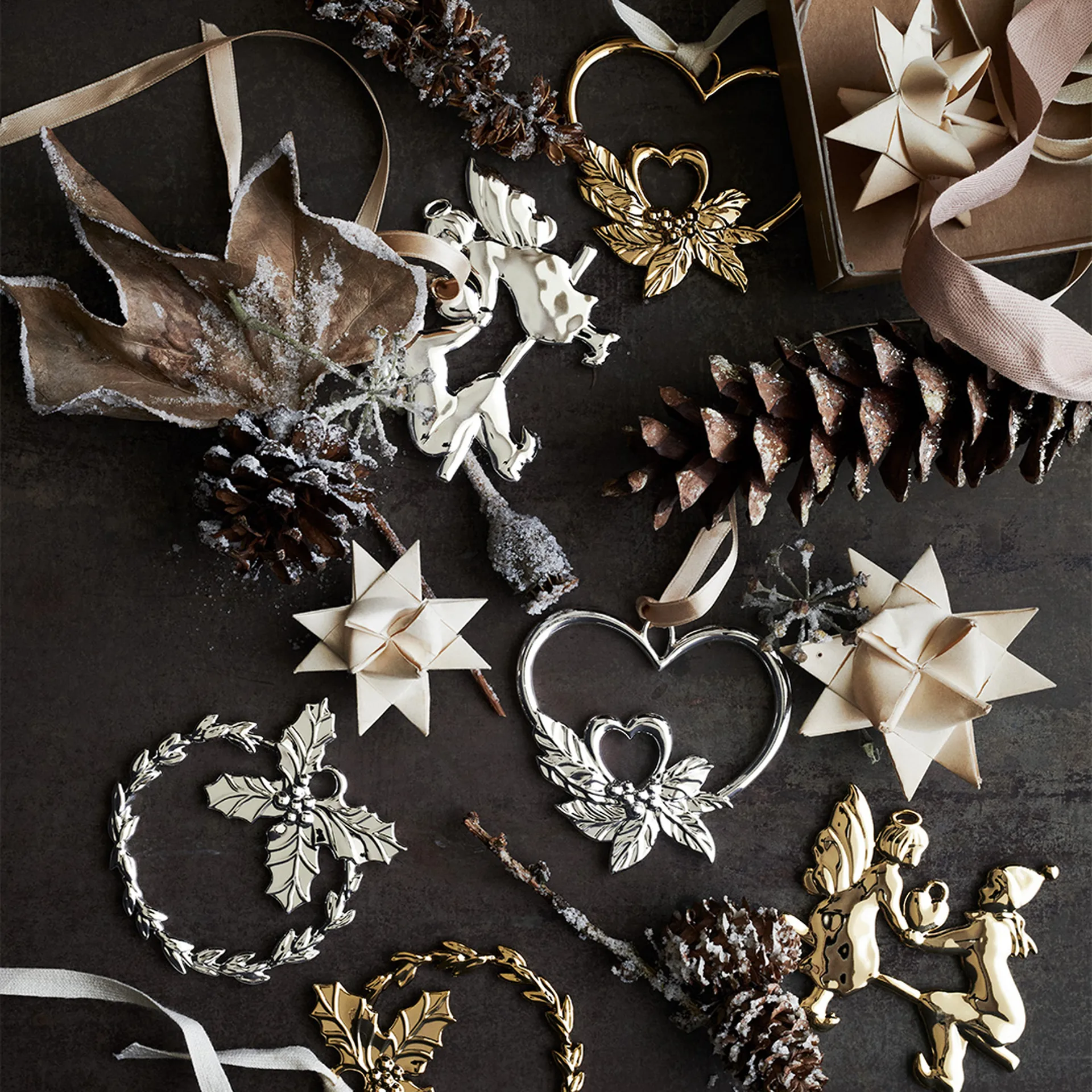 Κρεμαστός άγγελος σε τραμπάλα, Karen Blixen, χριστουγεννιάτικη διακόσμηση, Επιχρυσωμένο Rosendahl