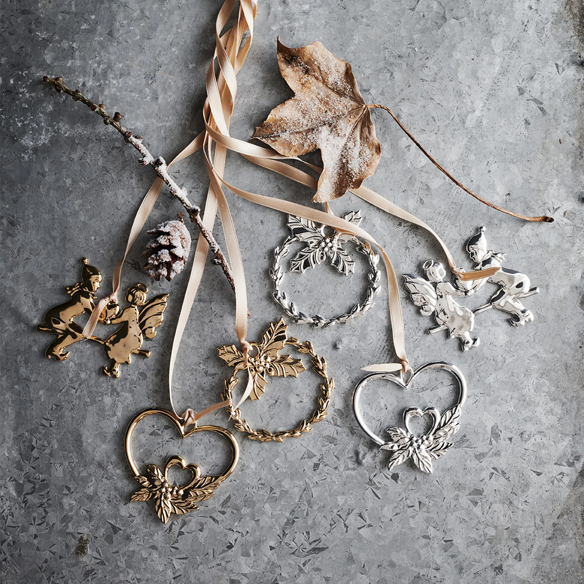 Κρεμαστός άγγελος σε τραμπάλα, Karen Blixen, χριστουγεννιάτικη διακόσμηση, Επιχρυσωμένο Rosendahl