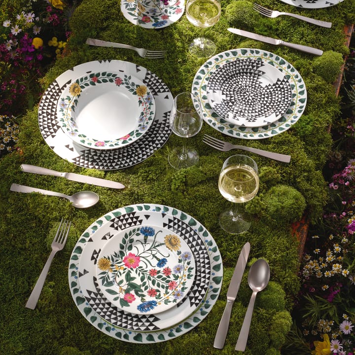 Magic Garden Foliage πιατέλα σερβιρίσματος Ø33 cm, λευκό-πράσινο Rosenthal
