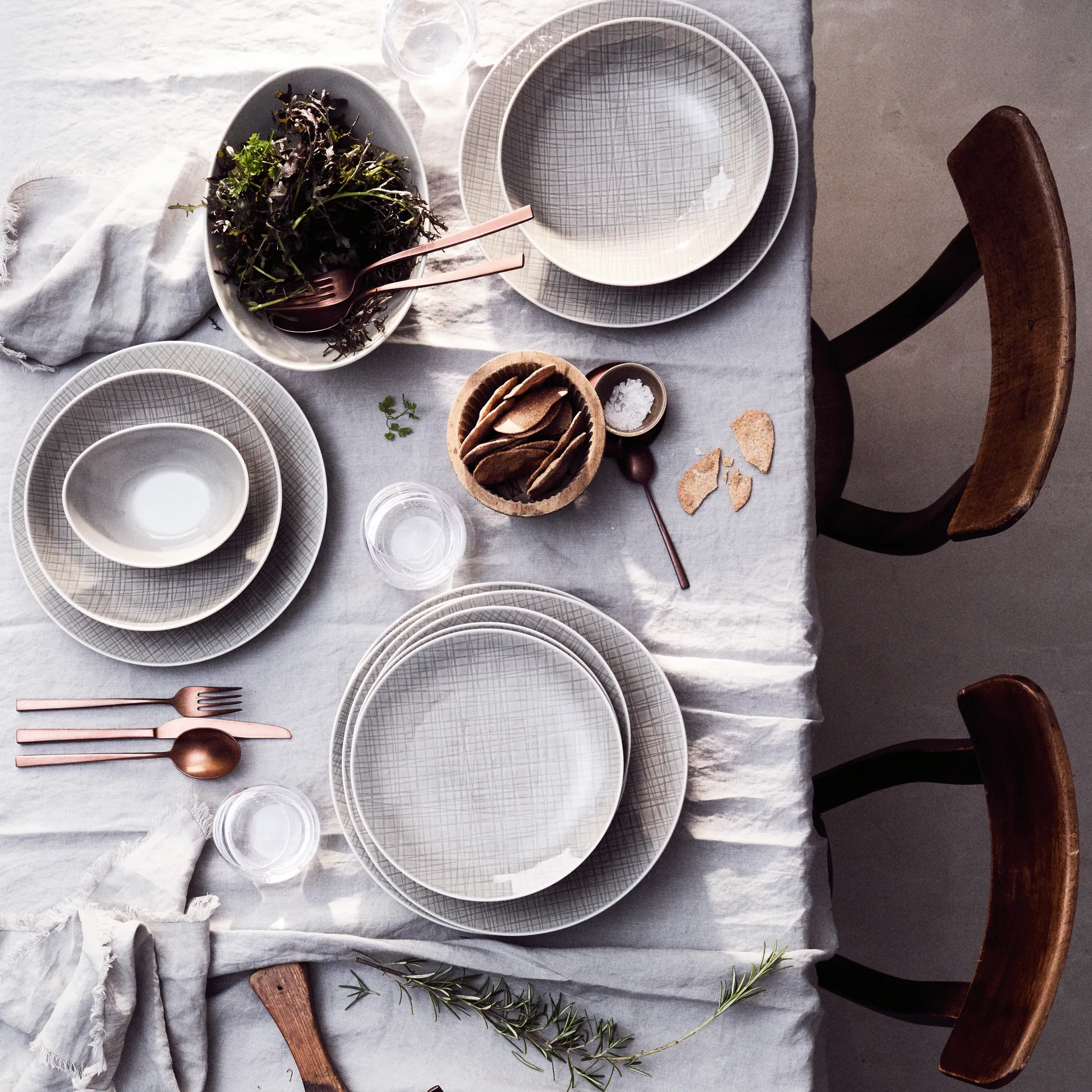 Mesh βαθύ πιάτο 21 cm, βουνό Rosenthal