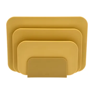 Choptima σανίδα κοπής σετ 3 κομμάτια και βάση - Curry - Rosti