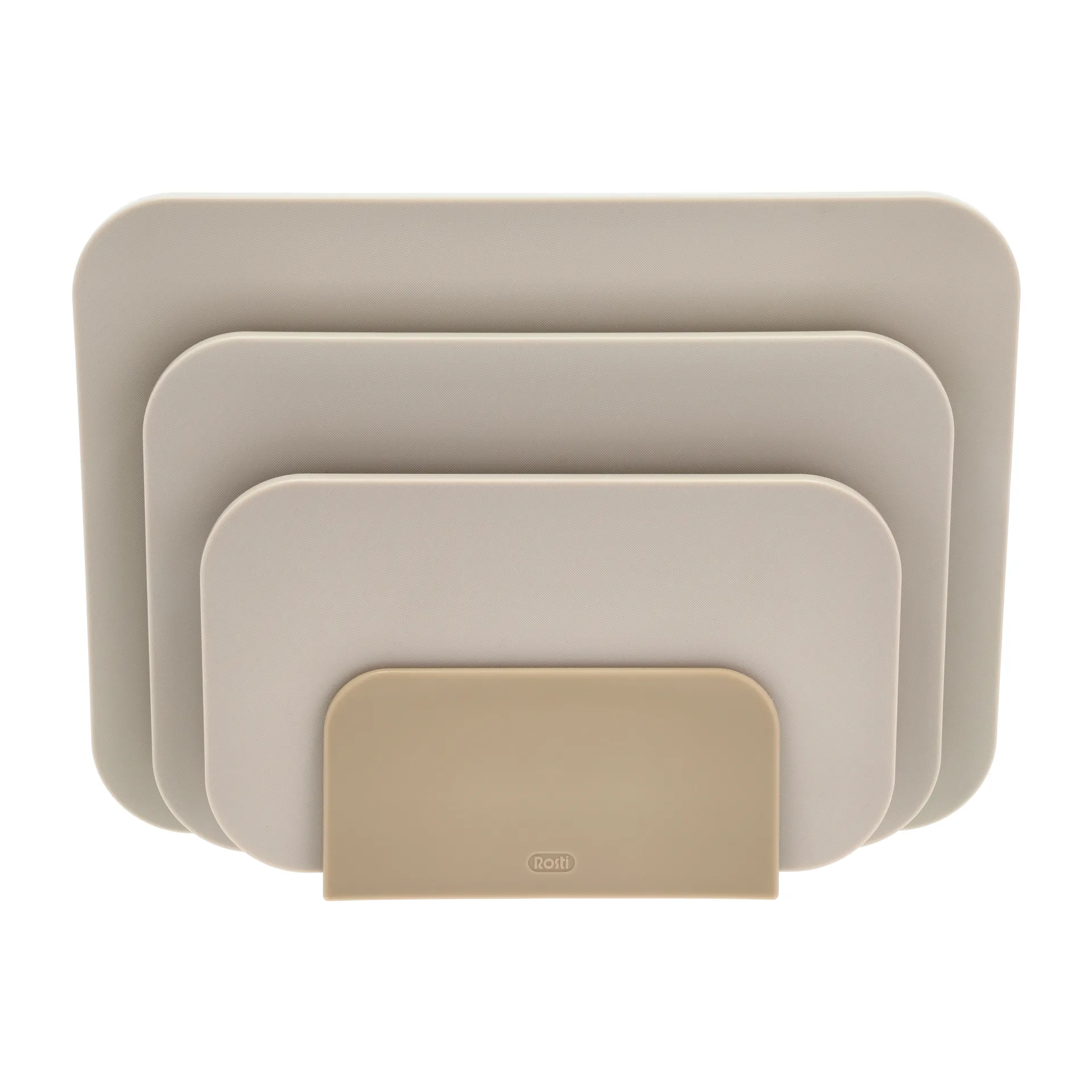 Choptima σανίδα κοπής σετ 3 κομμάτια και βάση, Humus Rosti