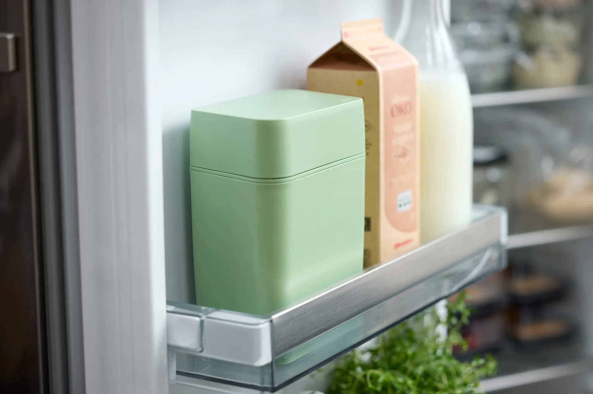 Classic κουτί τυριού με μαχαίρι τυριού 16,5x10x19 εκ., Misty green Rosti