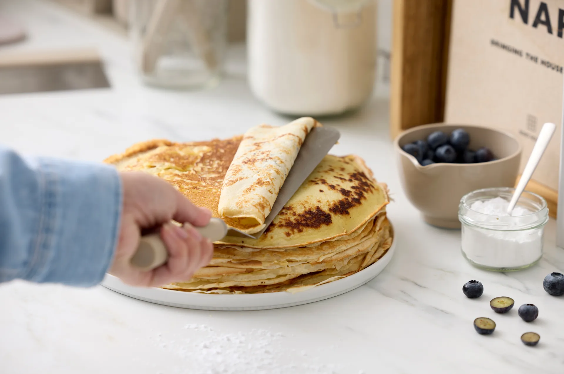 Emma σπάτουλα στενή από ατσάλι 33 cm, Humus Rosti