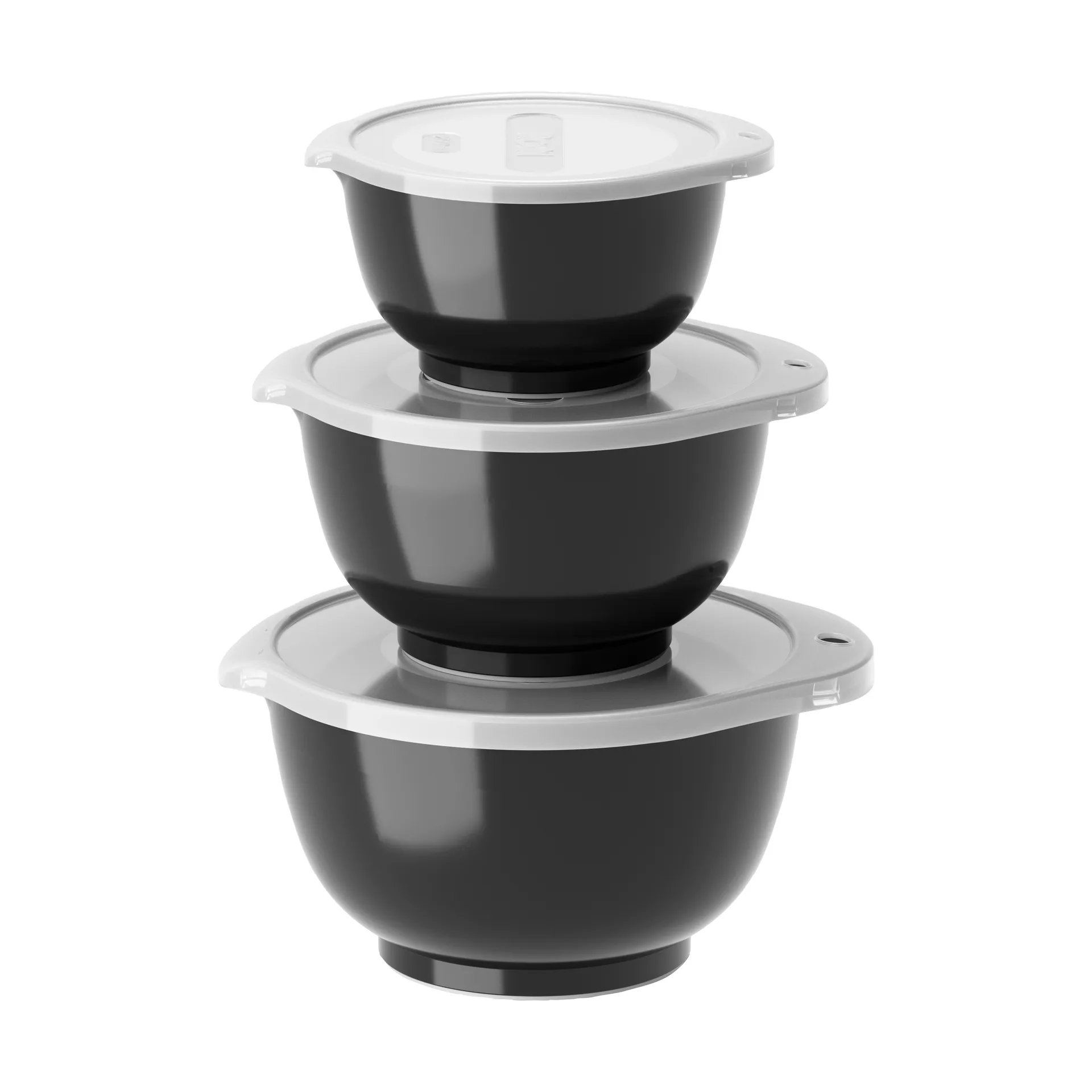 Σετ μίνι μπολ Margrethe 3 τεμαχίων, Black Rosti