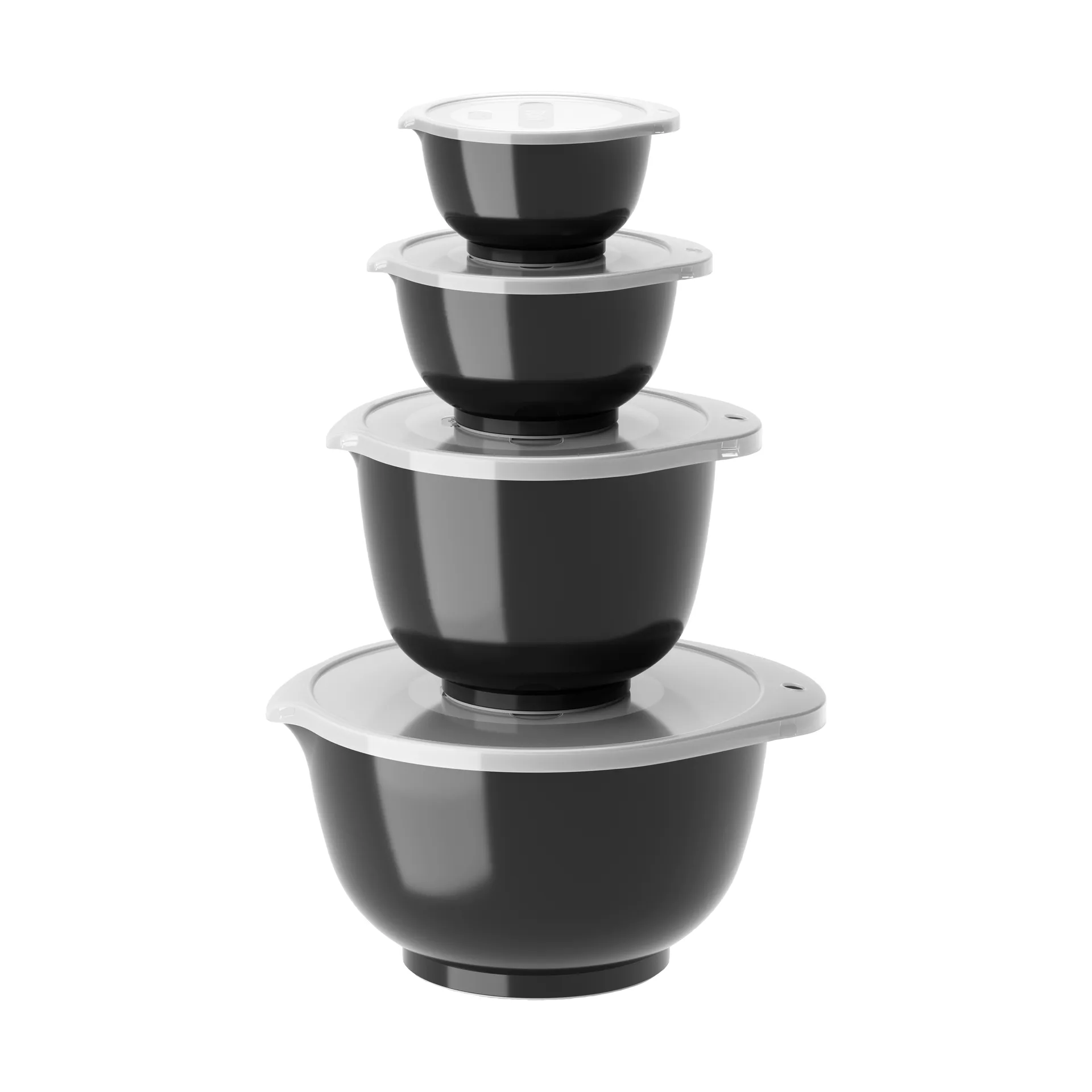Σετ μπολ Margrethe 4 τεμαχίων, Black Rosti