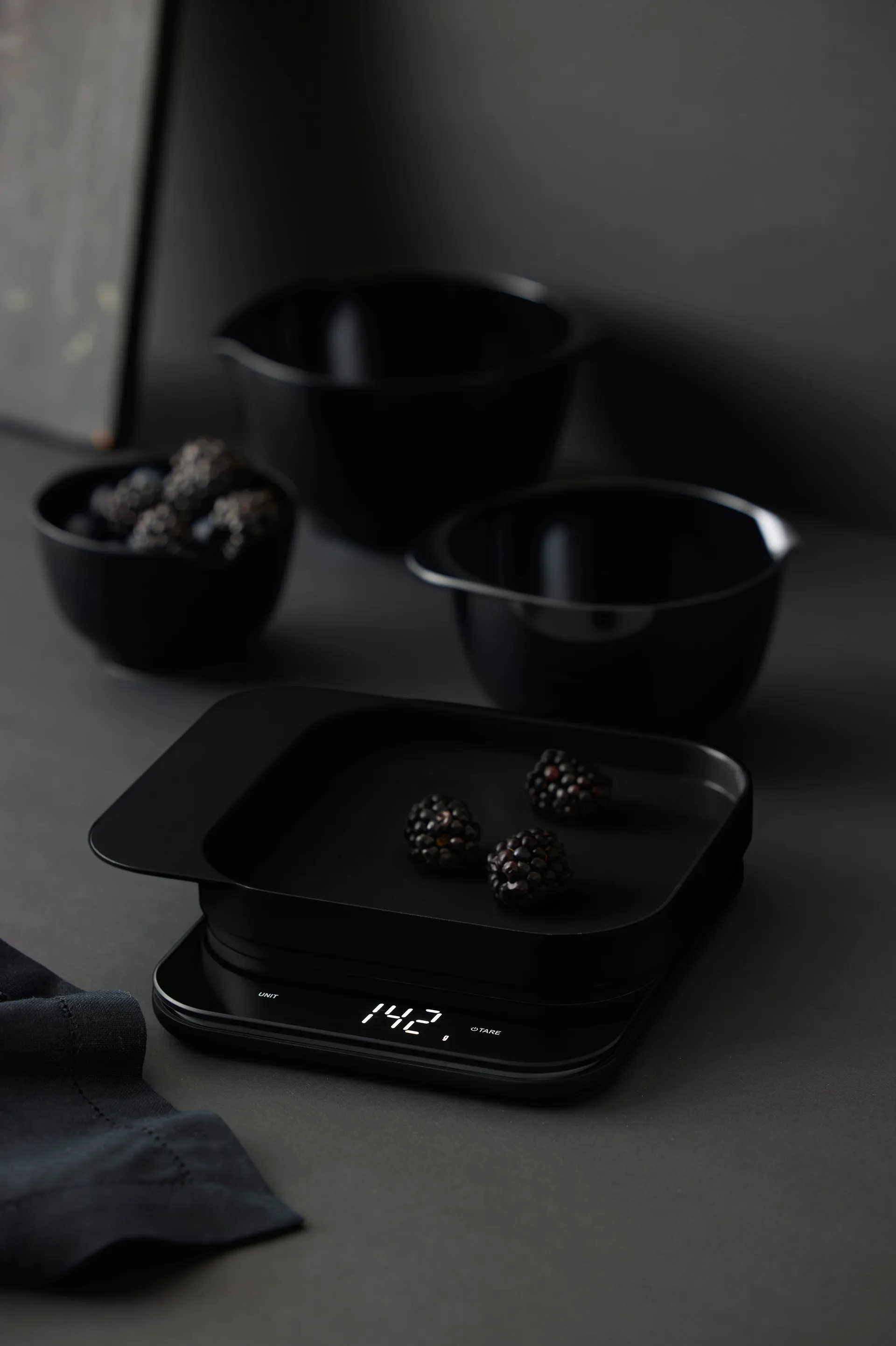 Ζυγαριά κουζίνας Mensura, Μαύρο Rosti