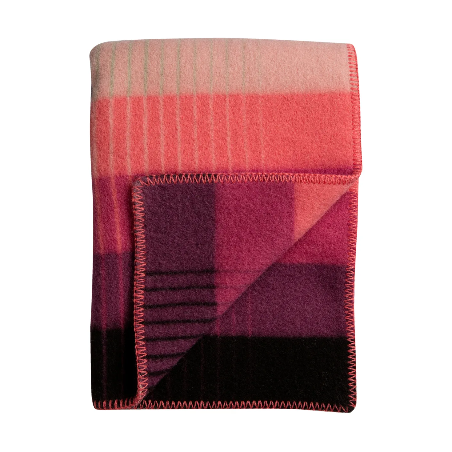 Κουβέρτα Åsmund gradient 135x200 cm, Pink-green Røros Tweed