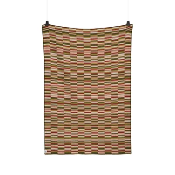 Κουβέρτα Ida 135x200 cm - Olive burgundy - Røros Tweed