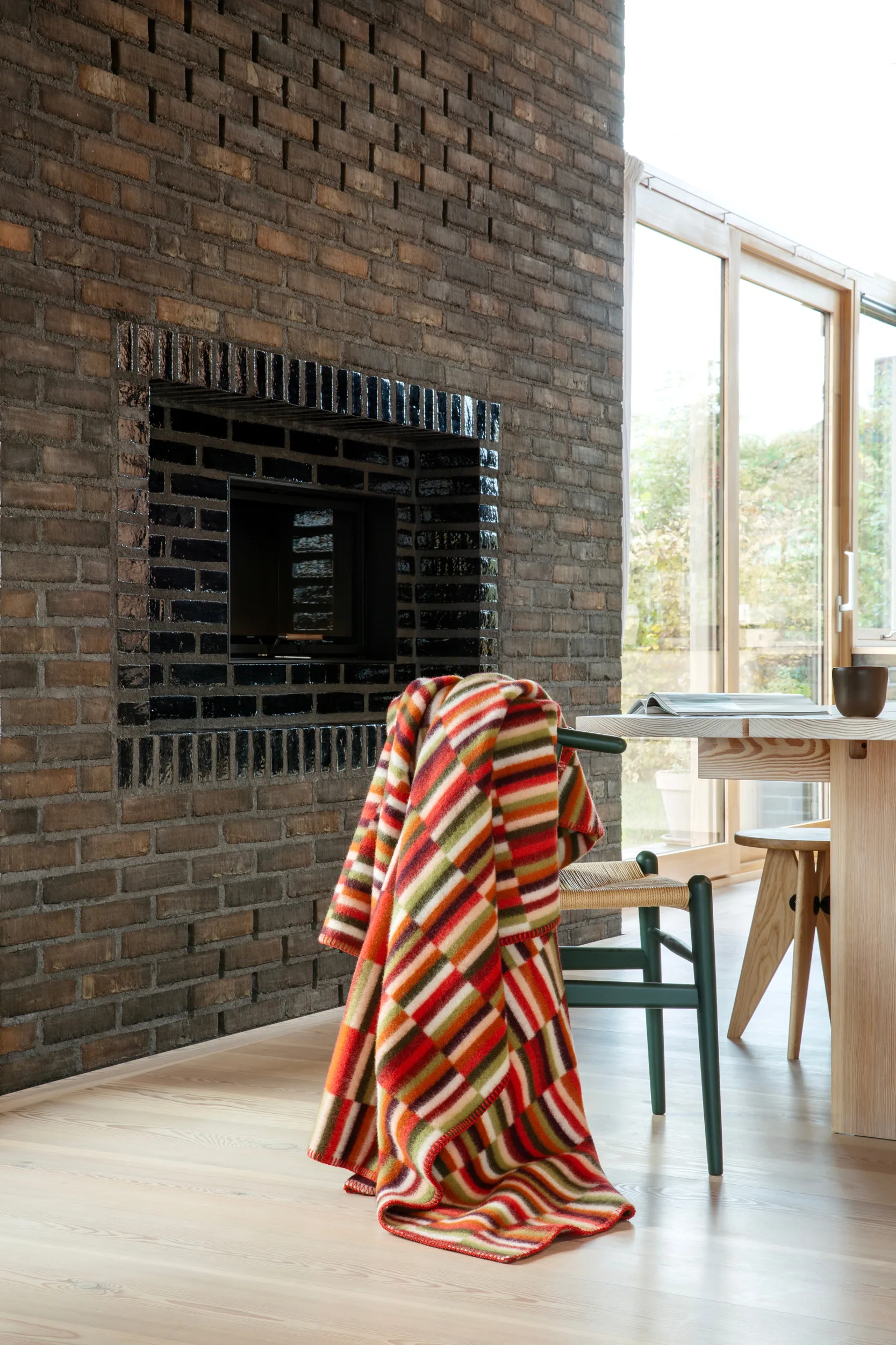 Κουβέρτα Ida 135x200 cm, Red shades Røros Tweed