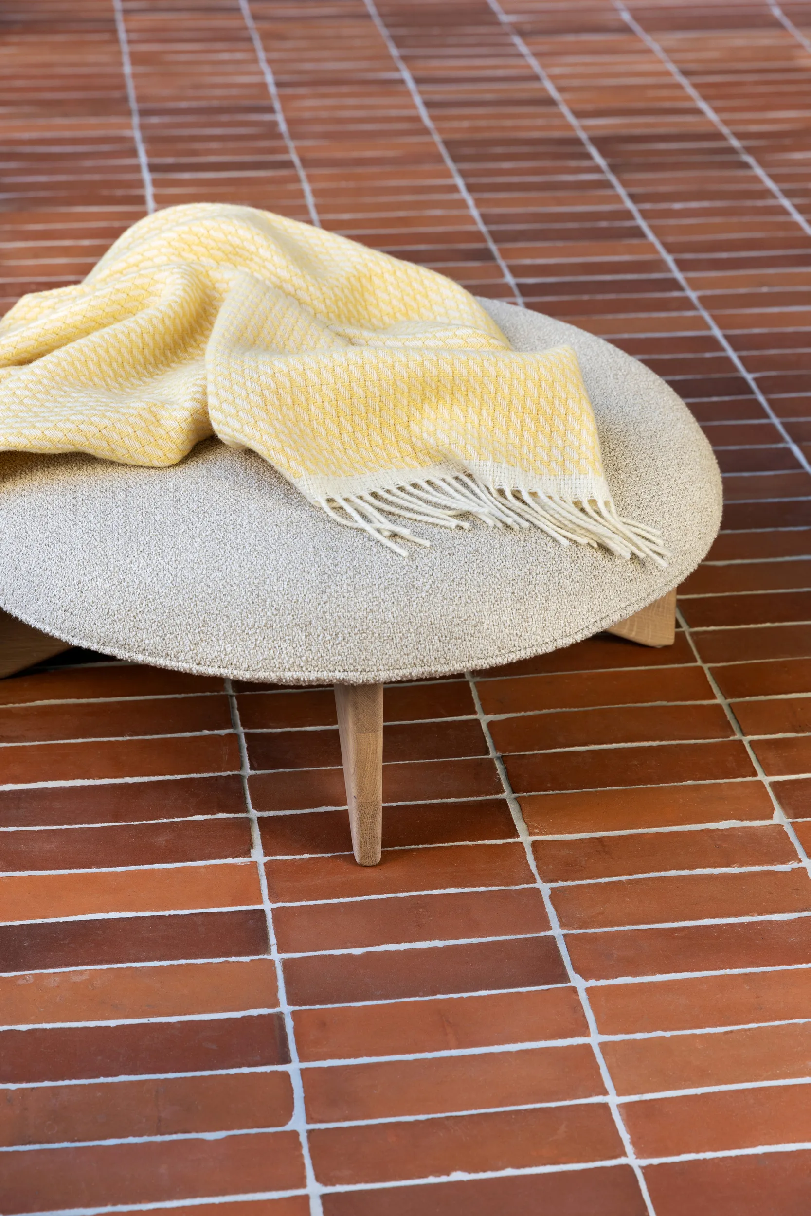 Κουβέρτα Mello 150x210 cm, Lemon yellow Røros Tweed