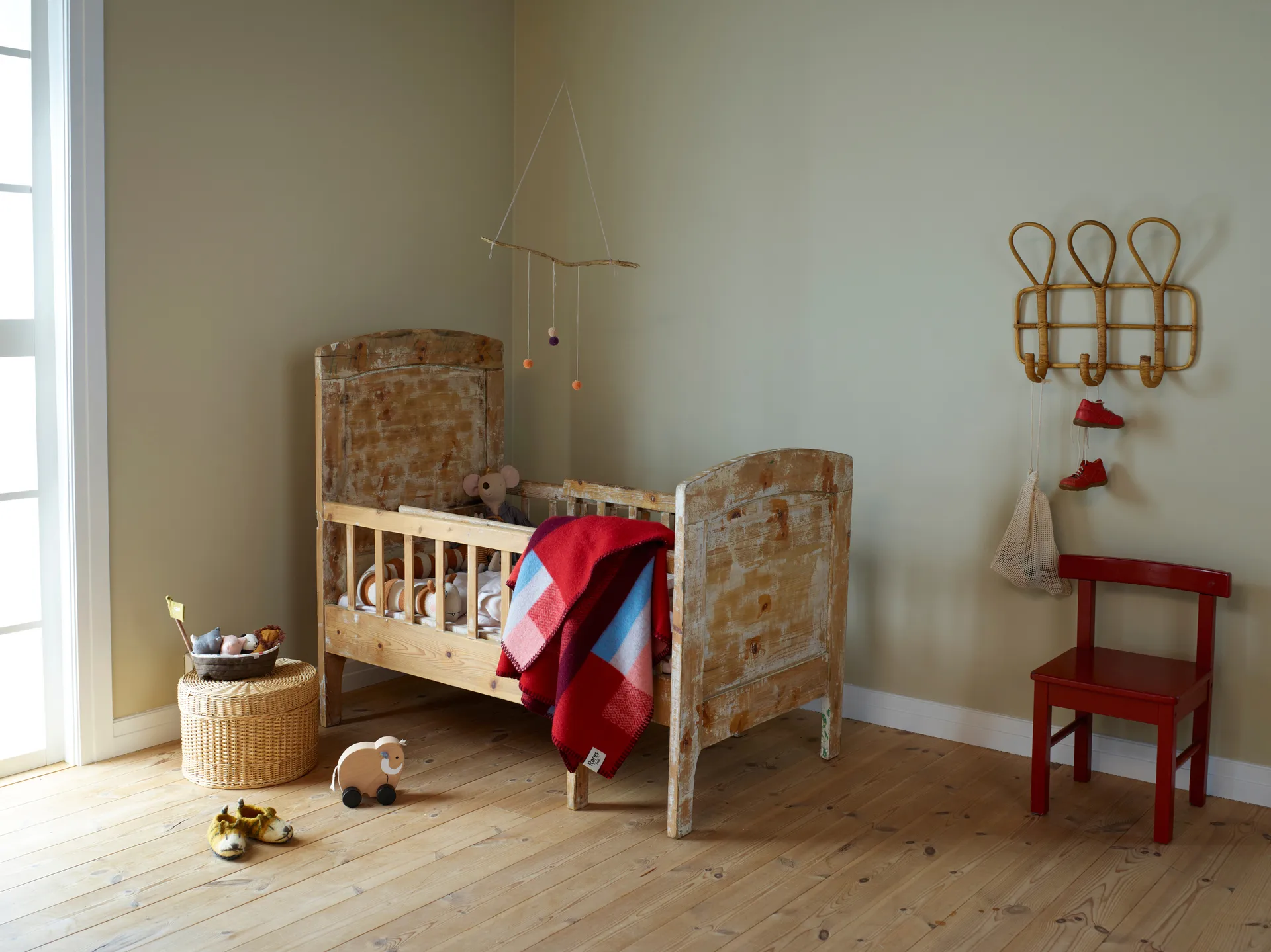 Κουβέρτα Mikkel 135x200 cm, Red Røros Tweed