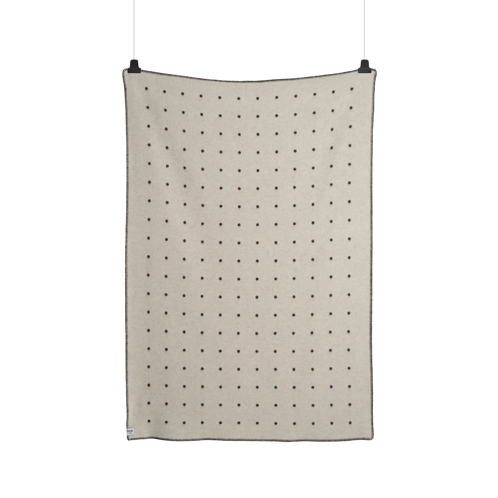 Κουβέρτα Pastille 135x200 cm, Black and white Røros Tweed