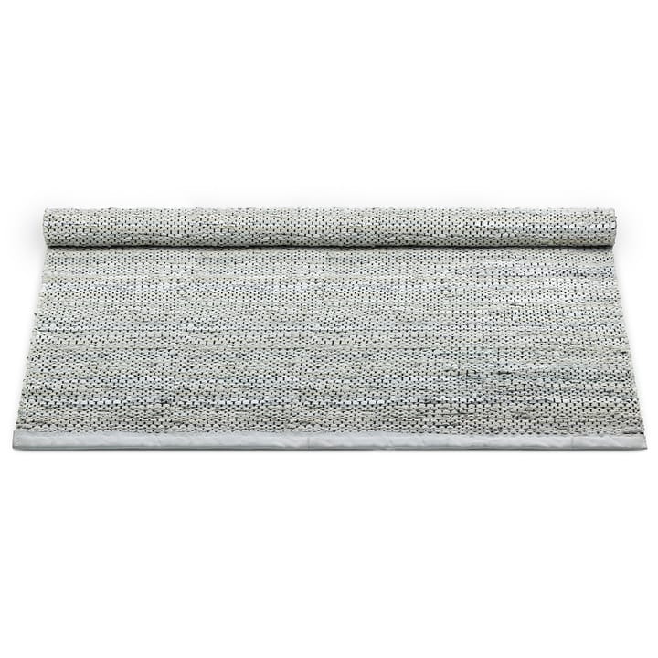 Δερμάτινο χαλί 140x200 cm, ανοιχτό γκρι (ανοιχτό γκρι) Rug Solid