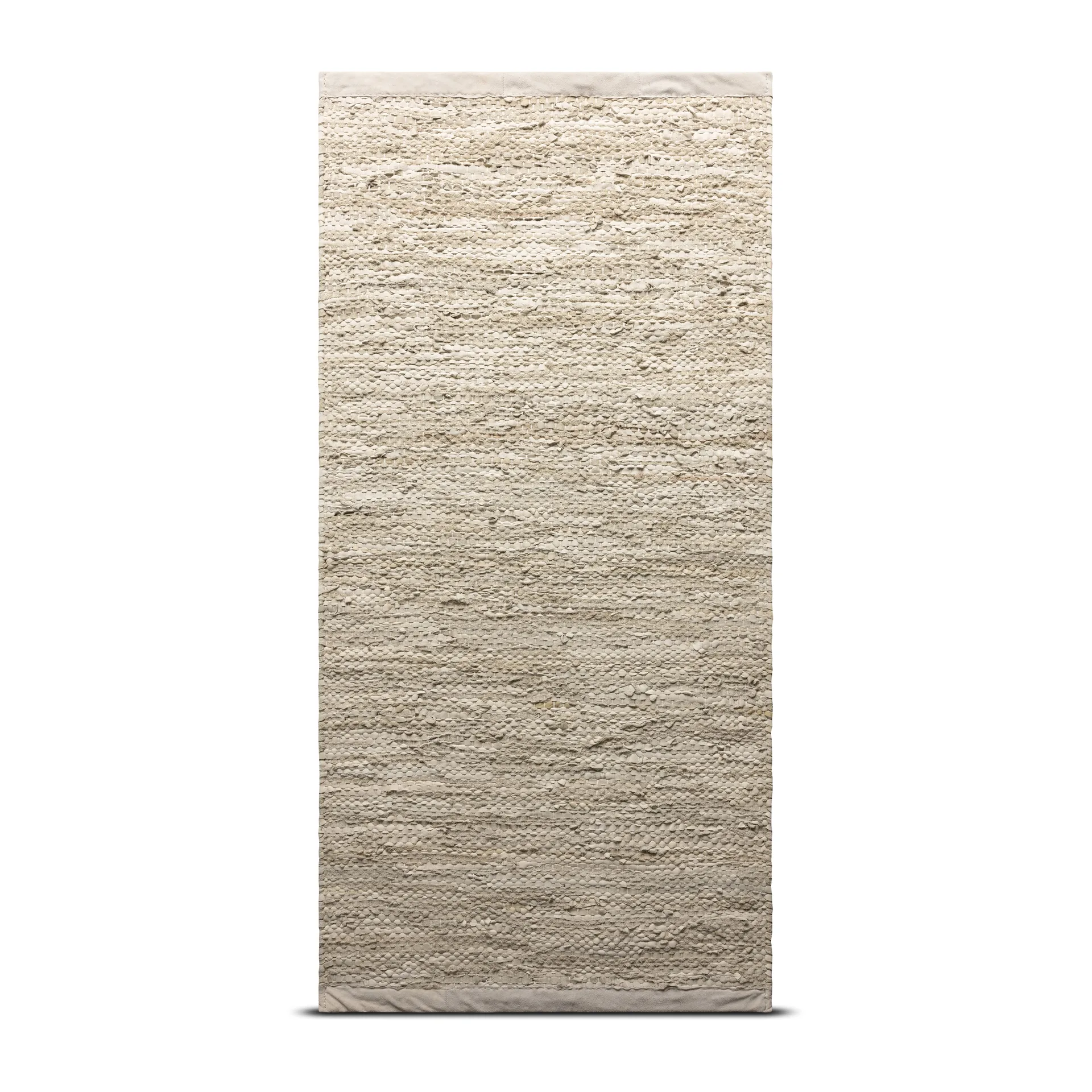 Δερμάτινο χαλί 140x200 cm, μπεζ Rug Solid