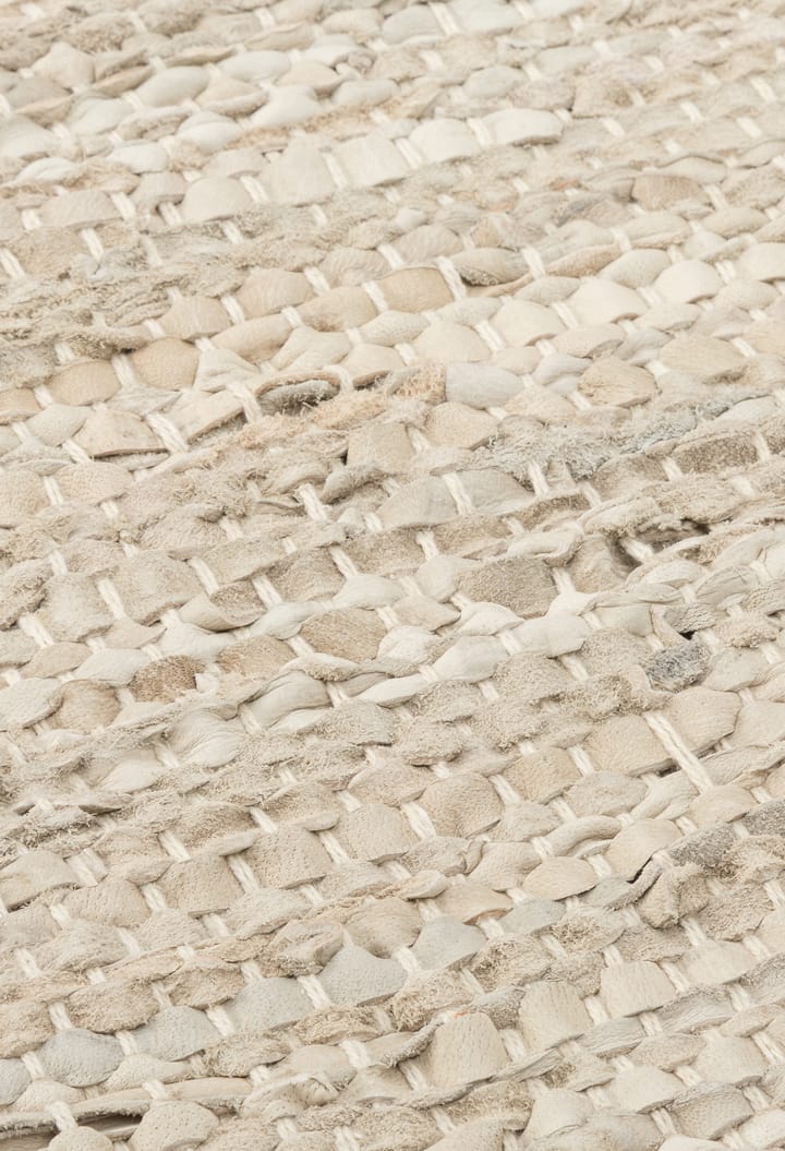Δερμάτινο χαλί 140x200 cm, μπεζ Rug Solid