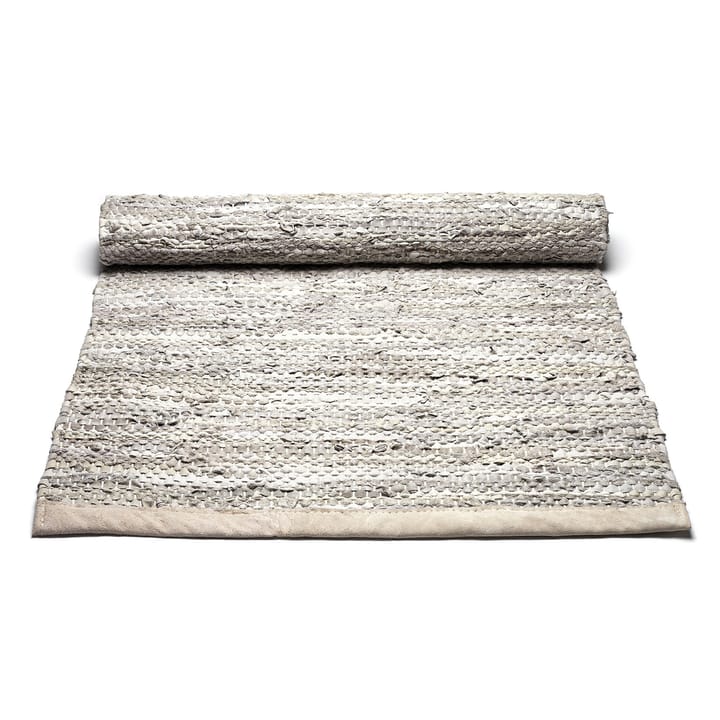 Δερμάτινο χαλί 140x200 cm, μπεζ Rug Solid