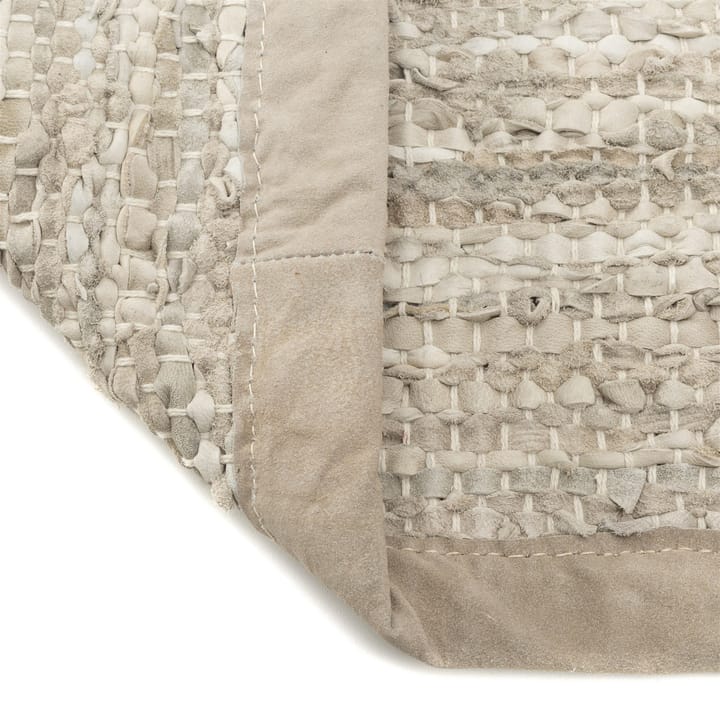 Δερμάτινο χαλί 140x200 cm, μπεζ Rug Solid