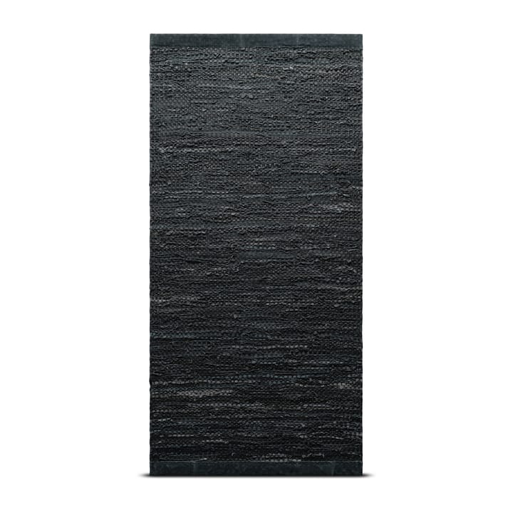Δερμάτινο χαλί 200x300 cm - σκούρο γκρι (σκούρο γκρι) - Rug Solid