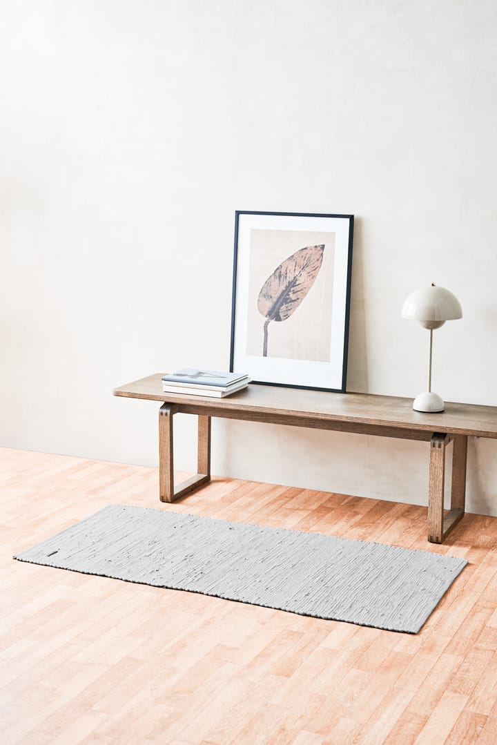 Βαμβακερό χαλί 60x90 cm, ανοιχτό γκρι (ανοιχτό γκρι) Rug Solid