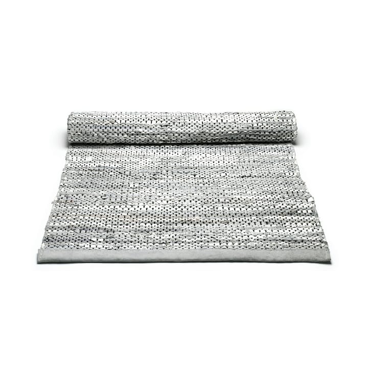 Δερμάτινο χαλί 60x90 cm, ανοιχτό γκρι (ανοιχτό γκρι) Rug Solid