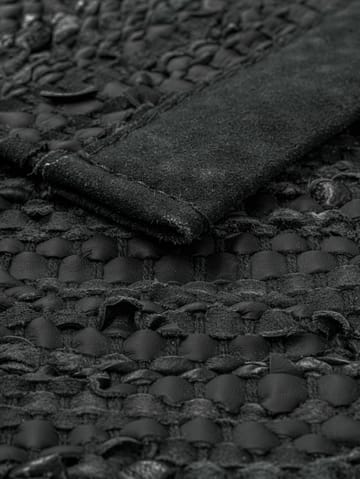 Δερμάτινο χαλί 65x135 cm - σκούρο γκρι (σκούρο γκρι) - Rug Solid