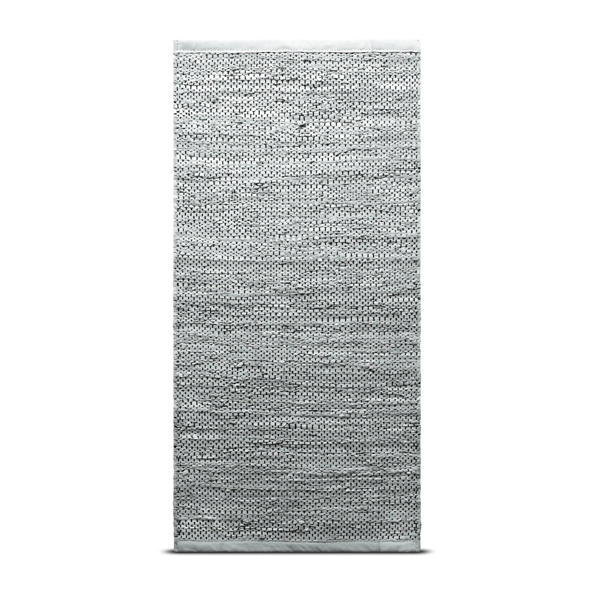 Δερμάτινο χαλί 65x135 cm, ανοιχτό γκρι (ανοιχτό γκρι) Rug Solid