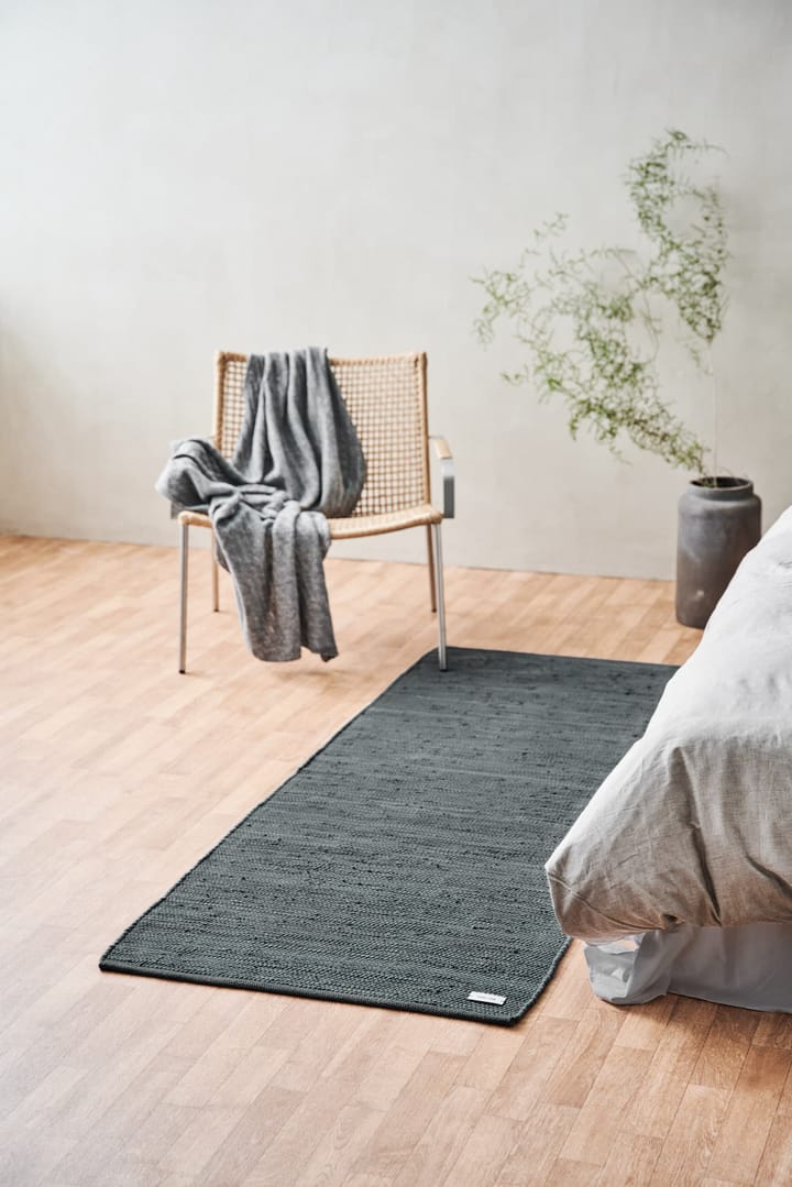 Βαμβακερό χαλί 65x135 cm, γκρι του ατσαλιού (γκρι) Rug Solid