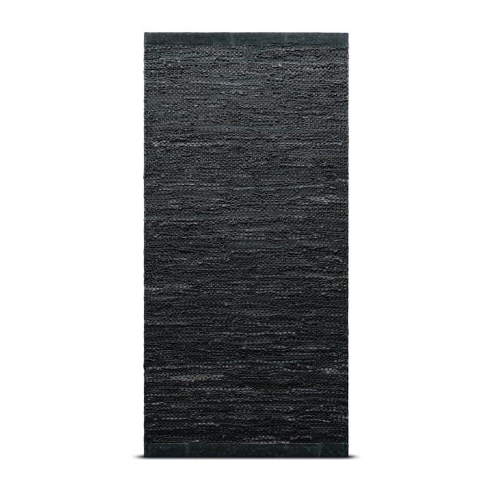 Δερμάτινο χαλί 75x200 cm - σκούρο γκρι (σκούρο γκρι) - Rug Solid