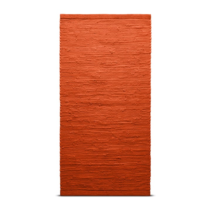 Βαμβακερό χαλί 75x200 cm - πορτοκαλί του ήλιου (πορτοκαλί) - Rug Solid