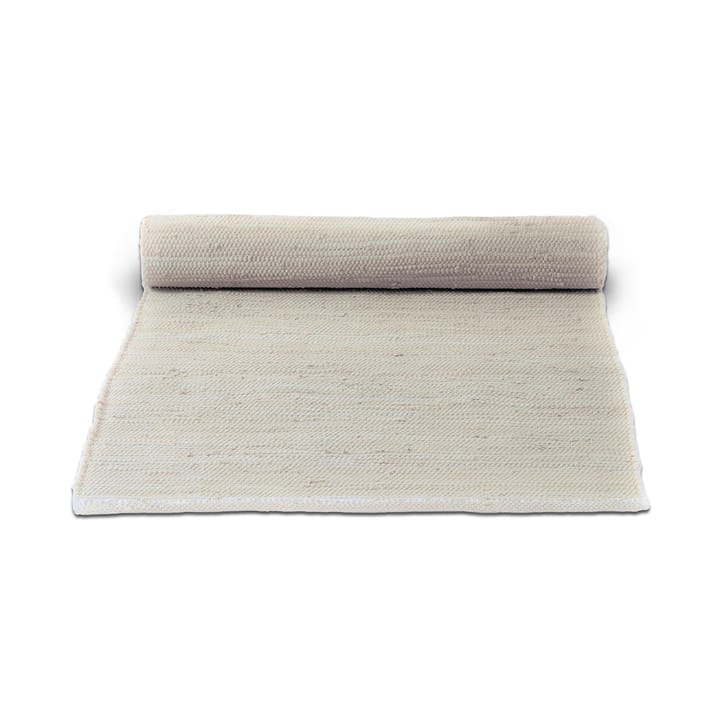 Βαμβακερό χαλί 75x200 cm - λευκό της ερήμου (λευκό) - Rug Solid