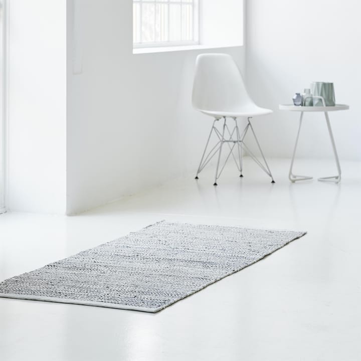 Δερμάτινο χαλί 75x300 cm, ανοιχτό γκρι (ανοιχτό γκρι) Rug Solid