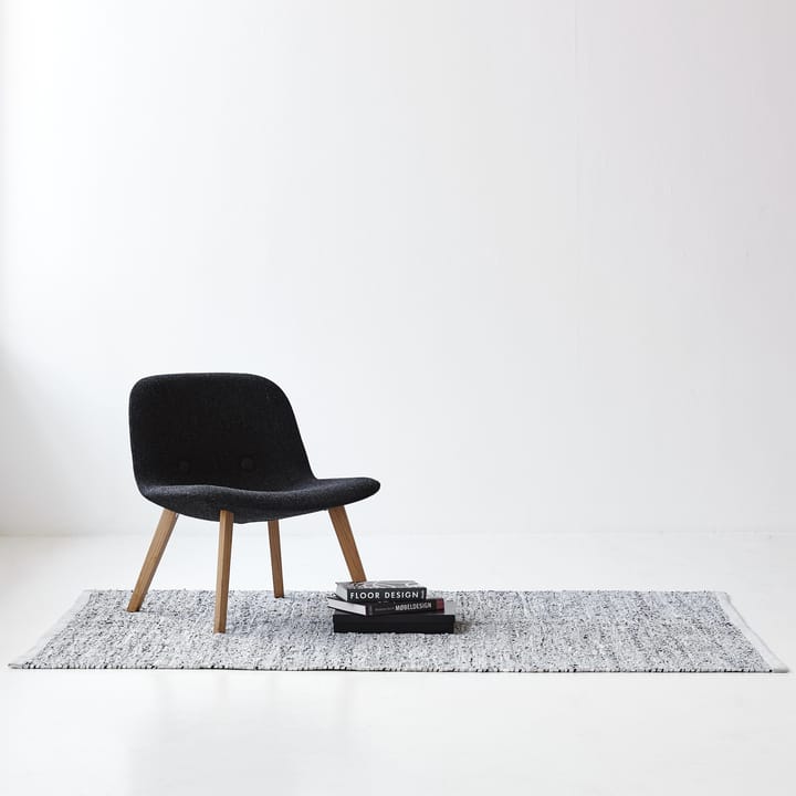 Δερμάτινο χαλί 75x300 cm, ανοιχτό γκρι (ανοιχτό γκρι) Rug Solid