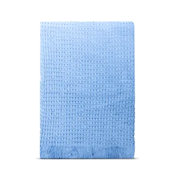 Stockholm βαμβακερή πλεκτή κουβέρτα 130x180 εκ. - Millenium blue - Rug Solid