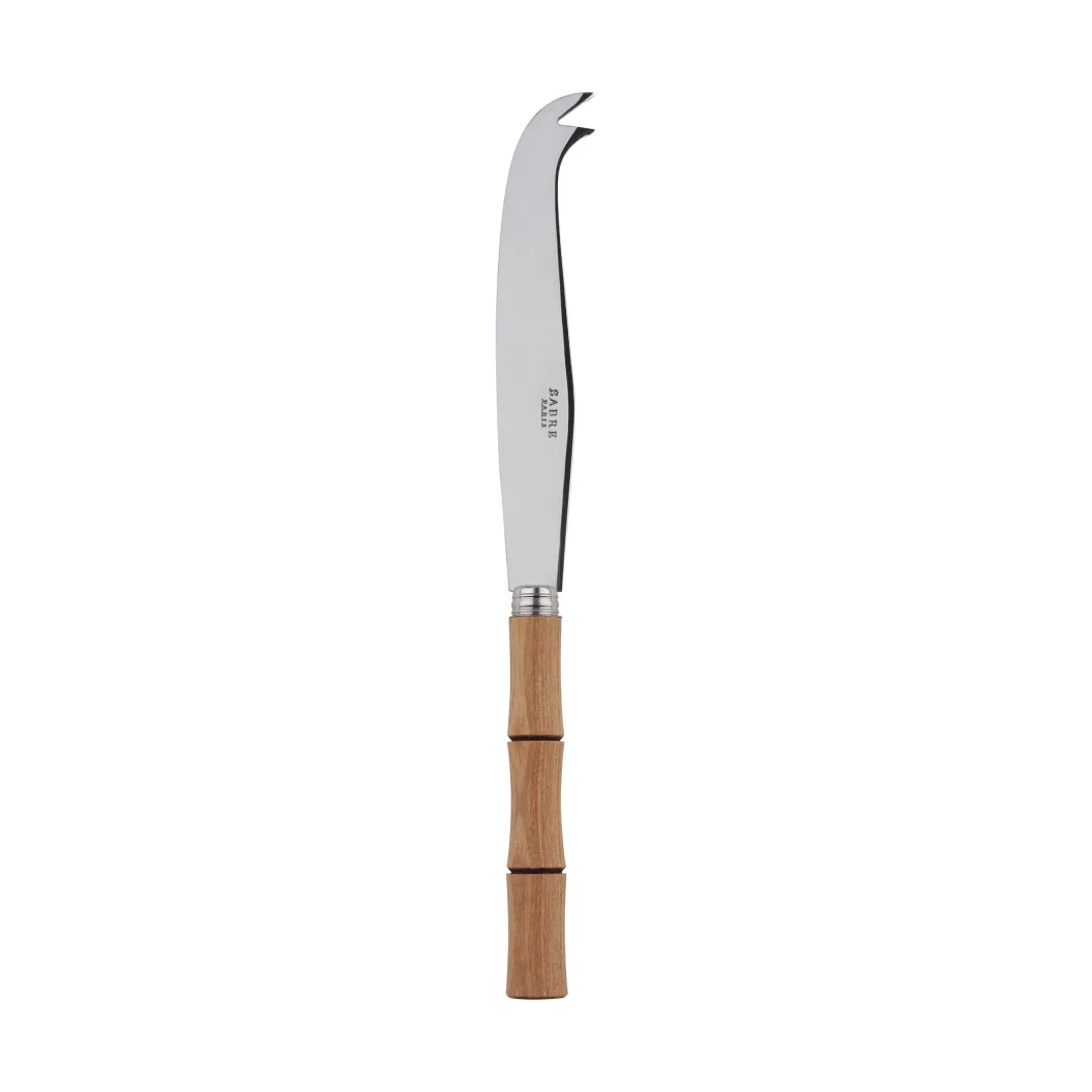 Μαχαίρι τυριού Bamboo shape 16 cm, Light wood laminated SABRE Paris