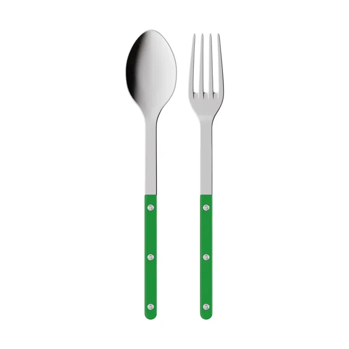 Bistrot solid σετ σερβιρίσματος 2 τεμαχίων - Garden green - SABRE Paris
