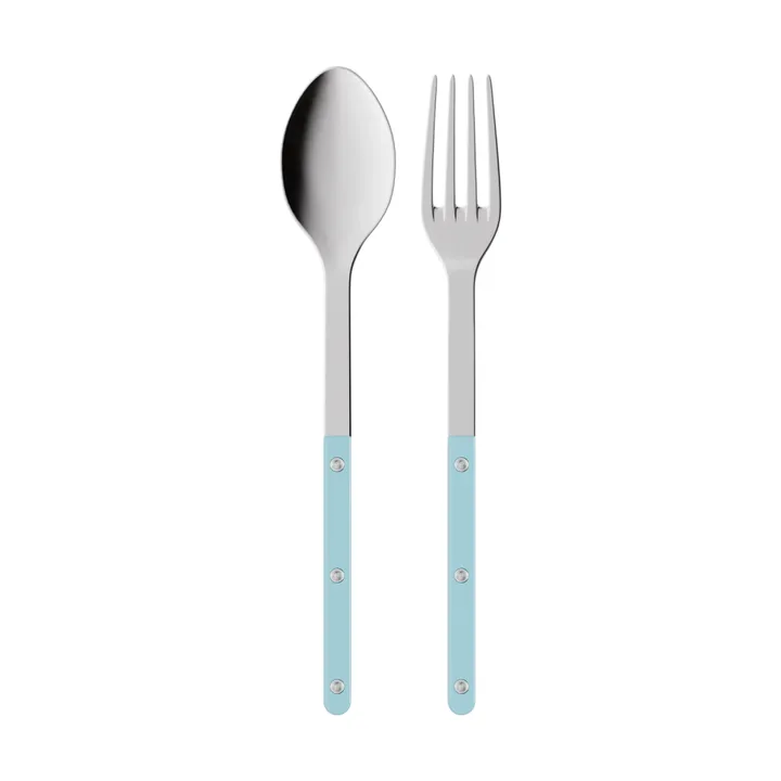 Bistrot solid σετ σερβιρίσματος 2 τεμαχίων - Pastel blue - SABRE Paris