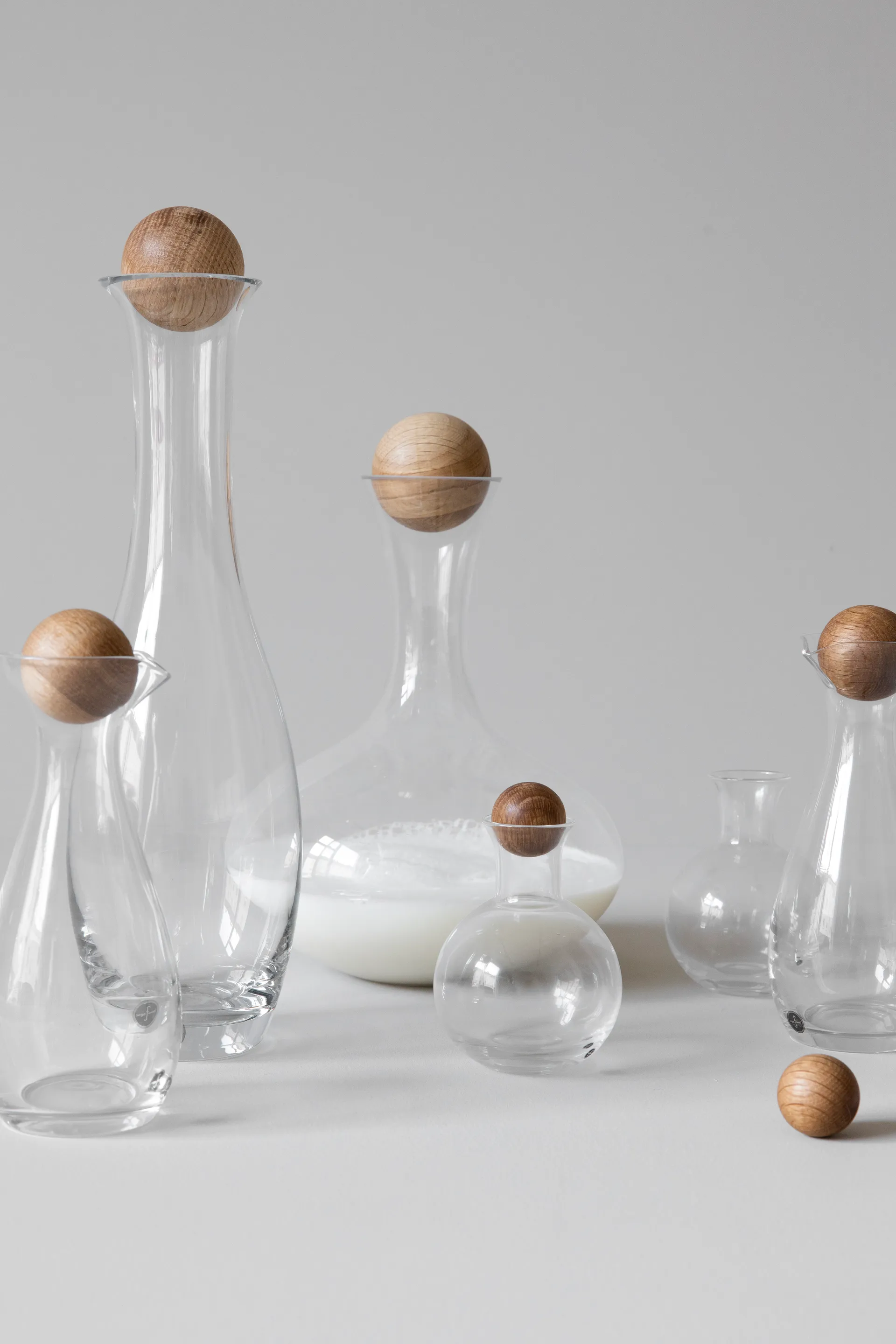 Δρύινη καράφα κρασιού/νερού, 1 l Sagaform