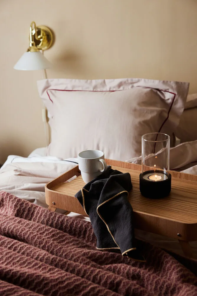 Μαξιλαροθήκη Carl 50x60 εκ, Μπεζ-μπορντό Sagaform