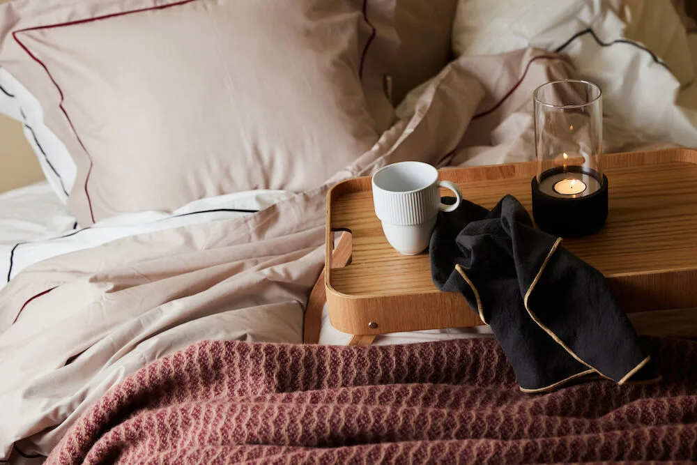 Μαξιλαροθήκη Carl 50x60 εκ, Μπεζ-μπορντό Sagaform